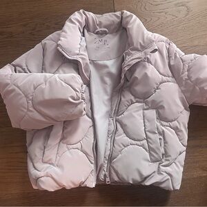 Zara girls Light Purple Puffer Jacket